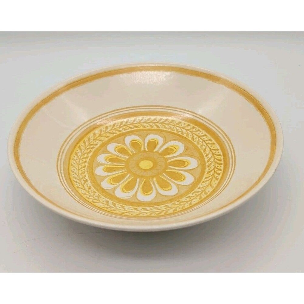 Royal China Cavalier CASABLANCA 8.5" Serving Bowl YELLOW Ironstone USA